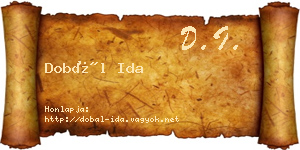 Dobál Ida névjegykártya